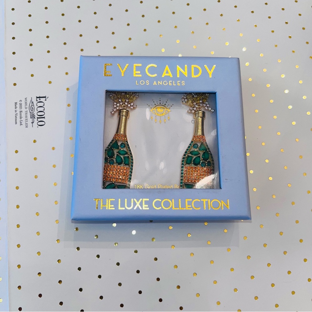 EYE CANDY LA CHAMPAGNE EARRINGS